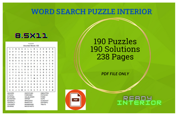 Beyond Entertainment: The Cognitive and Commercial Power of 190 Assorted Word Search Puzzles