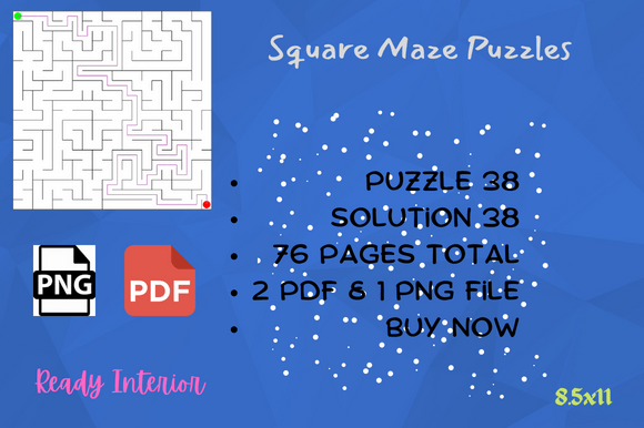 The Square Shaped Maze Puzzle Book: A Toolkit for Creativity