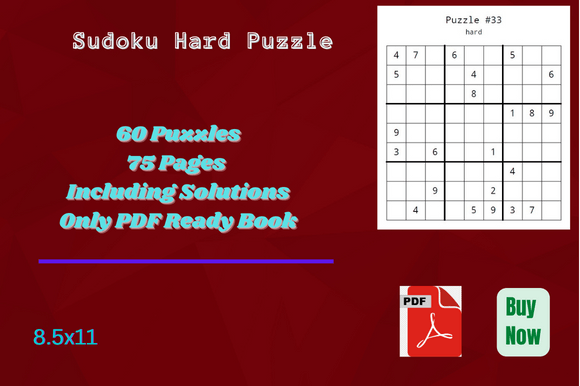 The Ultimate Challenge for the Puzzle Enthusiast: Sudoku Practice Hard 60 Puzzles Book