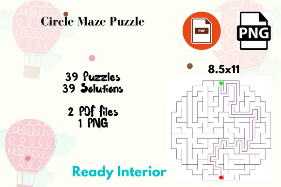 Unlocking Creativity and Logic with the Circle Maze Activity Kids KDP Template